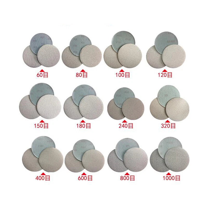5" 125mm Sanding Disc Hook & Loop Sandpaper Dry Abrasive Polishing 60-1200 Grit