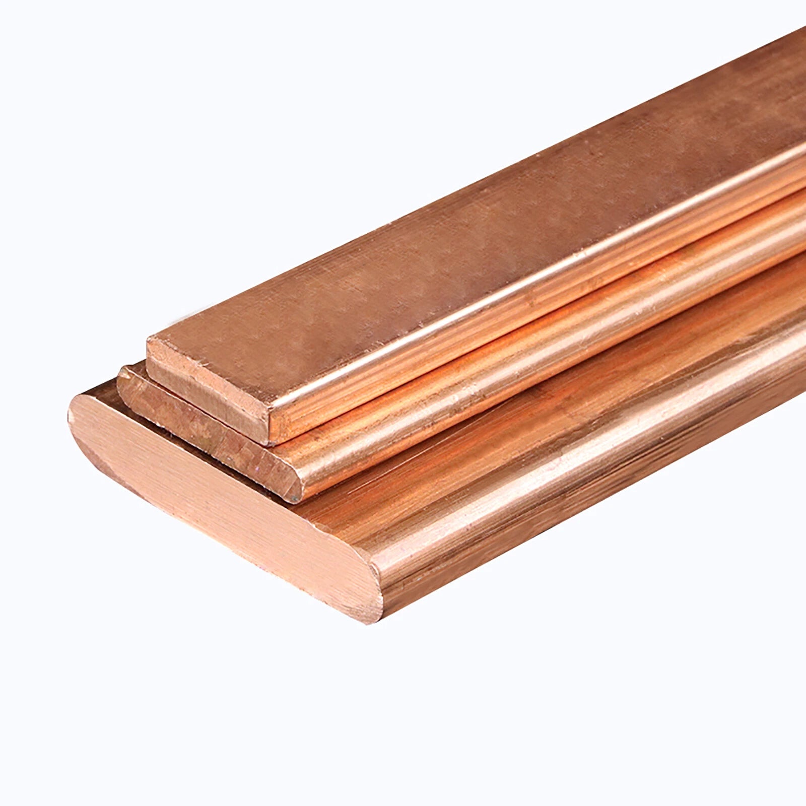 Highly Pure Copper Strip Flat Bar Cu Metal Plate Sheet 20-100mm Wide 10mm Thick
