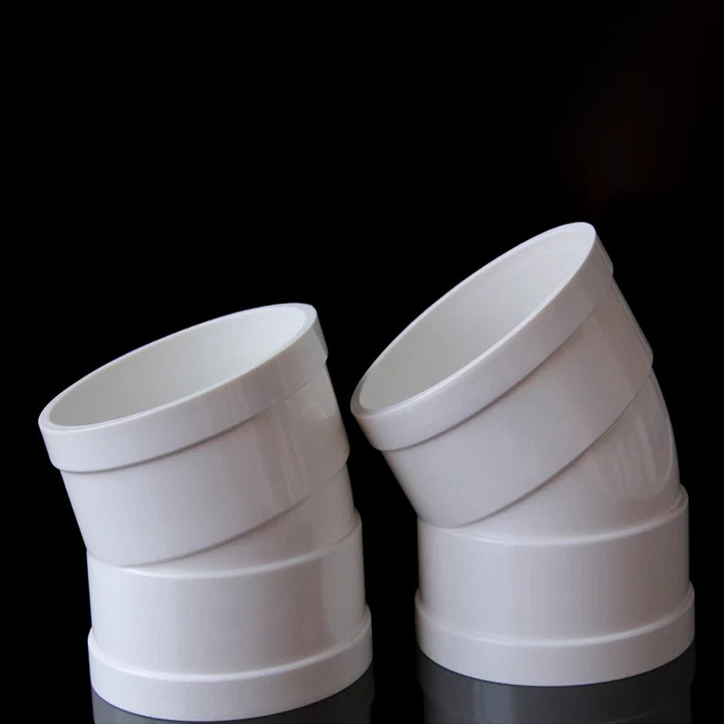 PVC Elbow Drainage Pipes & Fittings 15° 22.5° 30° 45° Bend Anti-odor 50-160mm
