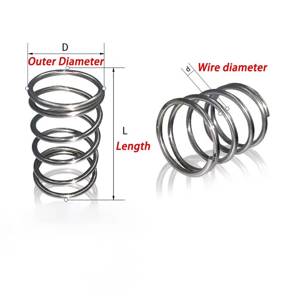Compression Spring Various Size 3-25mm Diameter & 5-50mm Length Pressure Small