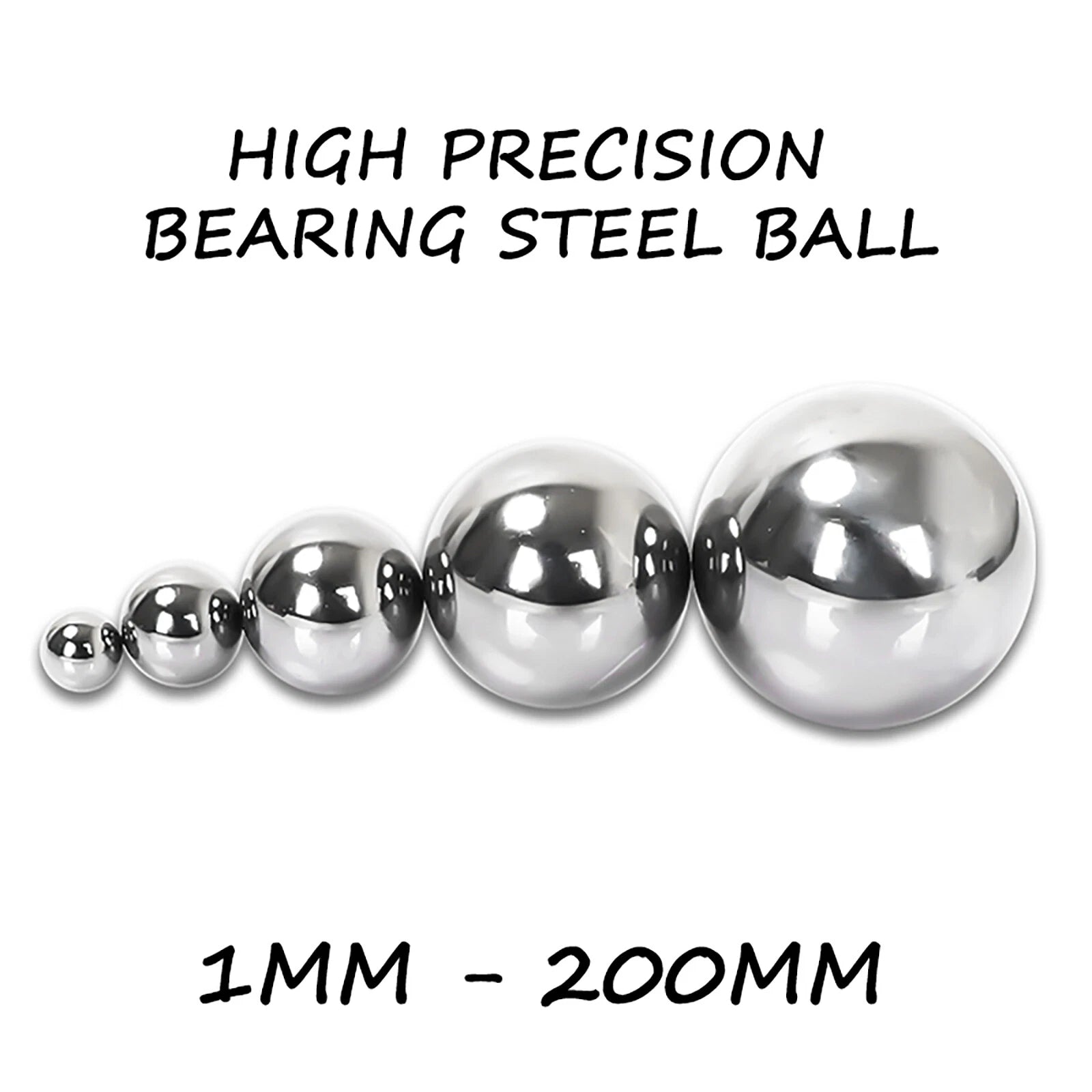 Metric Chrome Steel Ball Bearings 1mm 2mm 3mm 4mm 5mm 6mm 7mm 8mm 9mm to 200mm
