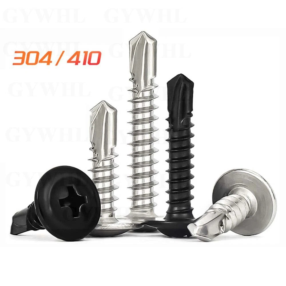 M4.2 M4.8 Self Drilling Wafer Head Screws – Steel & Stainless for Sheet Metal