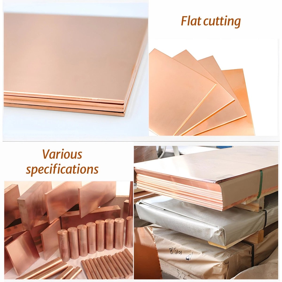 T2 Pure Copper Sheet/Plate Copper Block Laser Cut Many Sizes 2mm - 8mm Thick - HomeDIYer