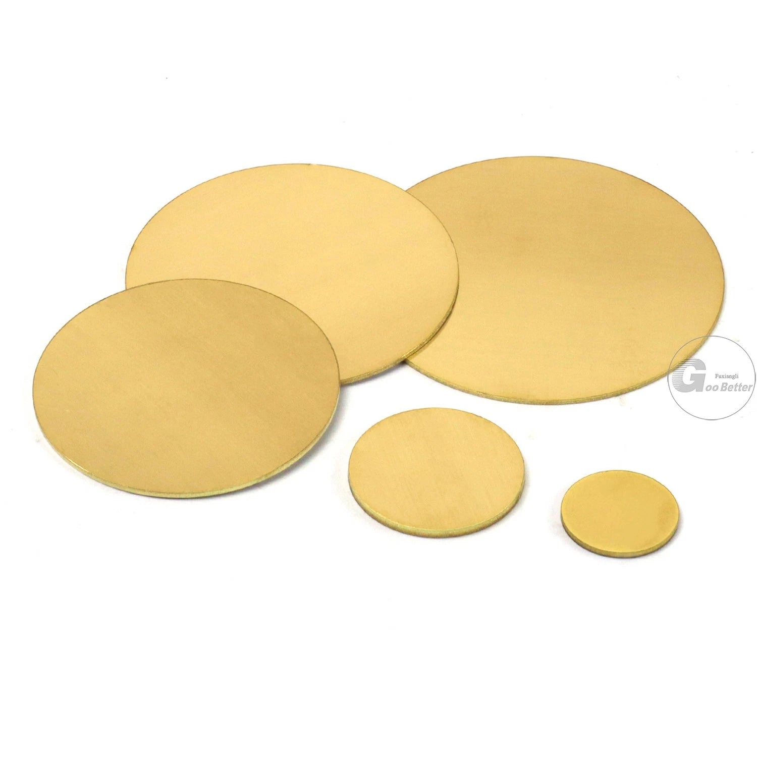 H62 Brass Solids Discs Blanks Metal Round Sheets OD10mm to 200mm Thick 5mm 6mm