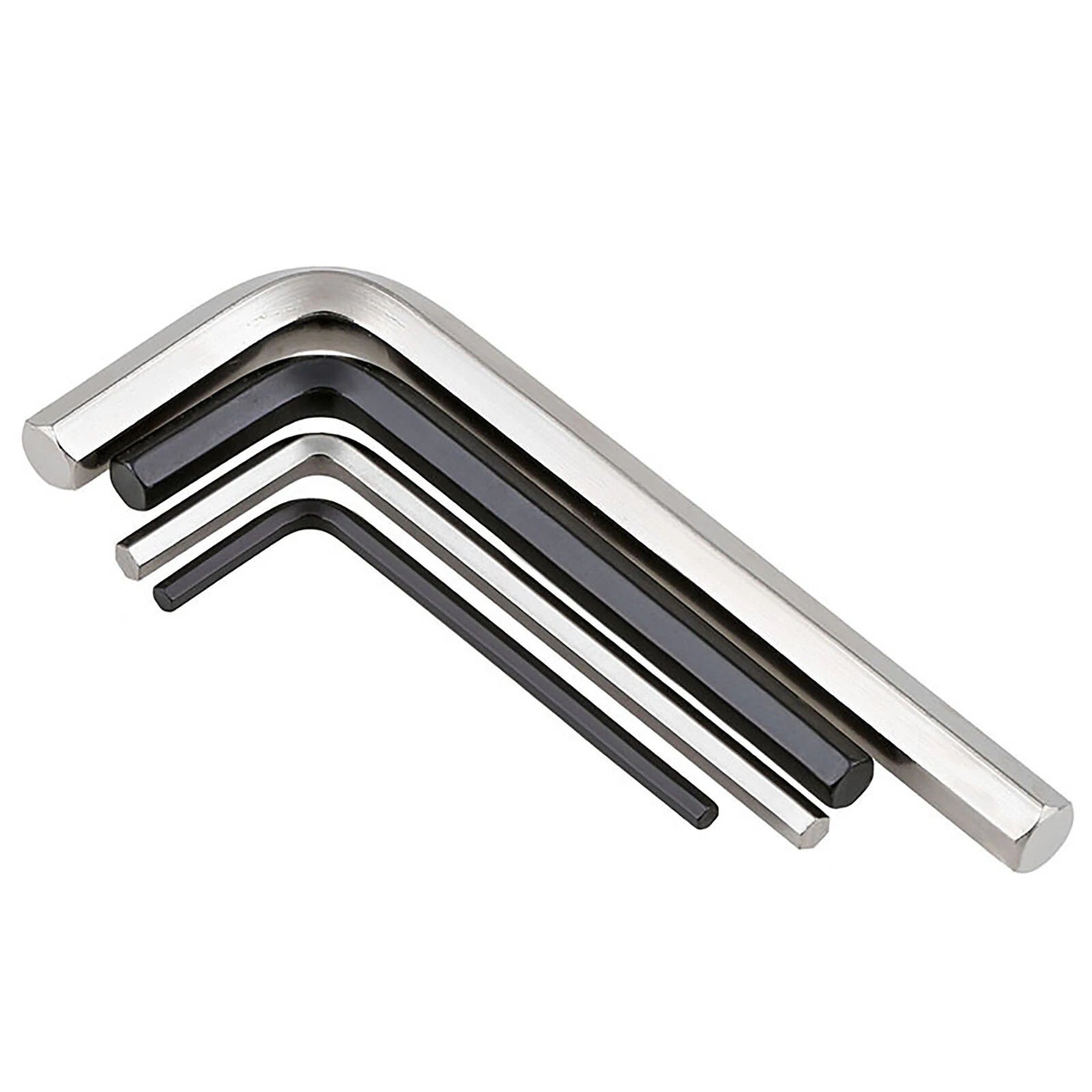 Metric Allen Key-Hex Wrench M0.7/0.9/1.2/1.5/2/3/4/5/6/8/10/12 Black/Ni-plated