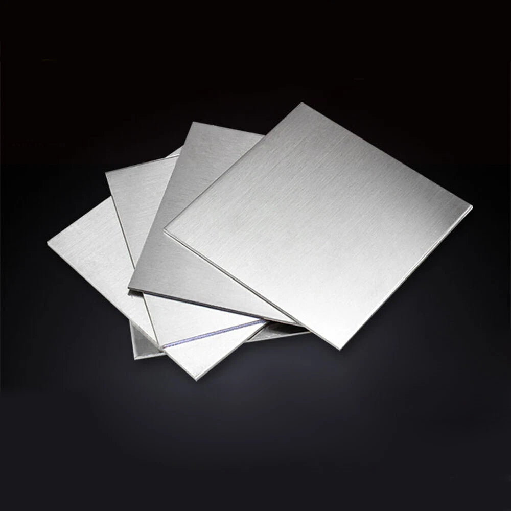 304 Stainless Steel Thin Plate Sheet 100x100mm Thick 0.01/0.02/0.03/0.04mm-2.5mm