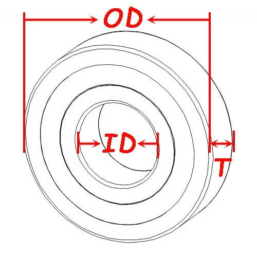 Deep Groove Ball Bearing 6300 ~ 6308 Metal Shielded Bearings Rotation Bearings