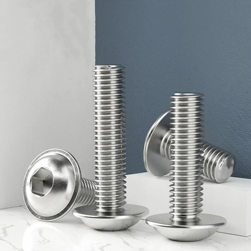 Hex Socket Pan Head Screws – A2 Stainless Steel, M2 to M8, Metric, Fully Threaded (3–60mm Lengths)