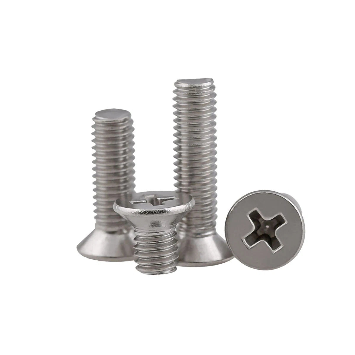 Countersunk Machine Screws M1–M10 | Flat Head Phillips | 304 Stainless Steel
