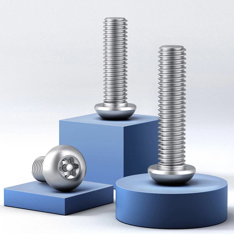 A2 Stainless Steel Pan Head Torx Screws – M1.4 to M12, 304 Stainless for Marine & Chemical Use