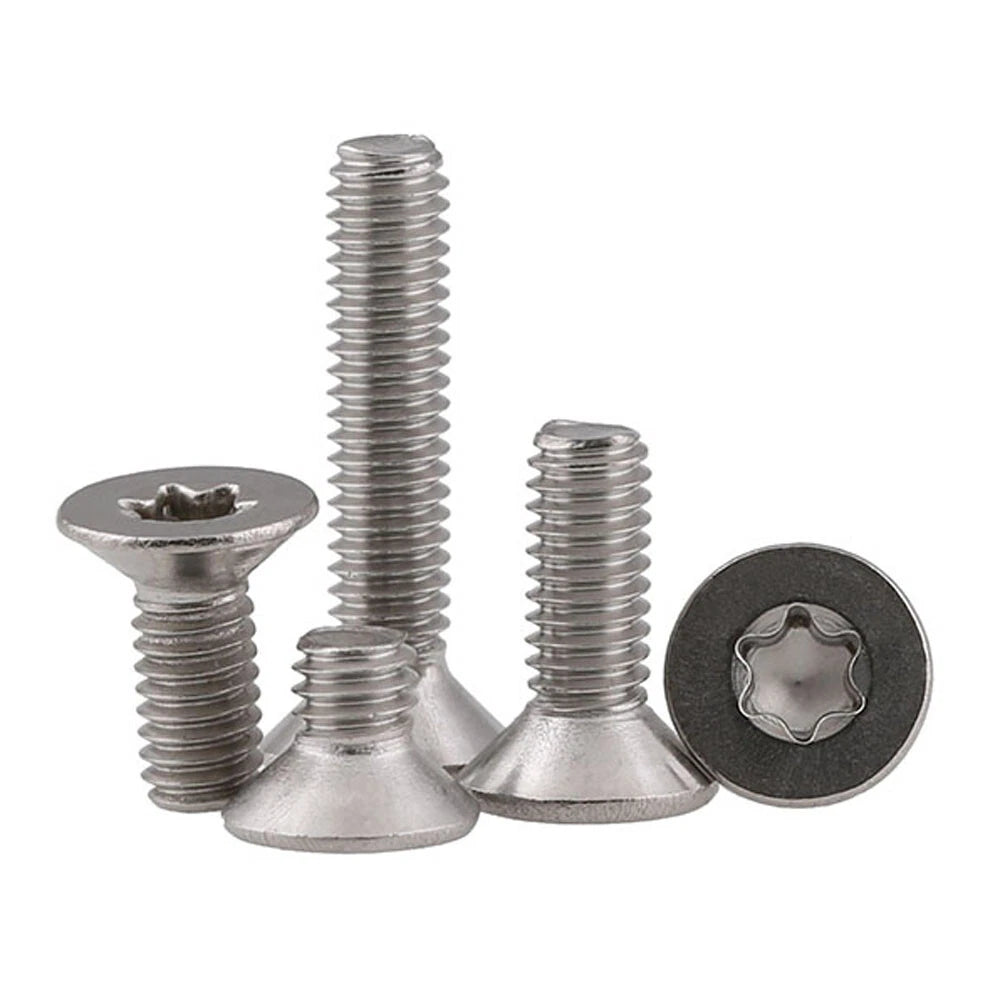 Torx Countersunk Head Screws M2 M2.5 M3 M4 — A2 Stainless Steel Security Machine Screws