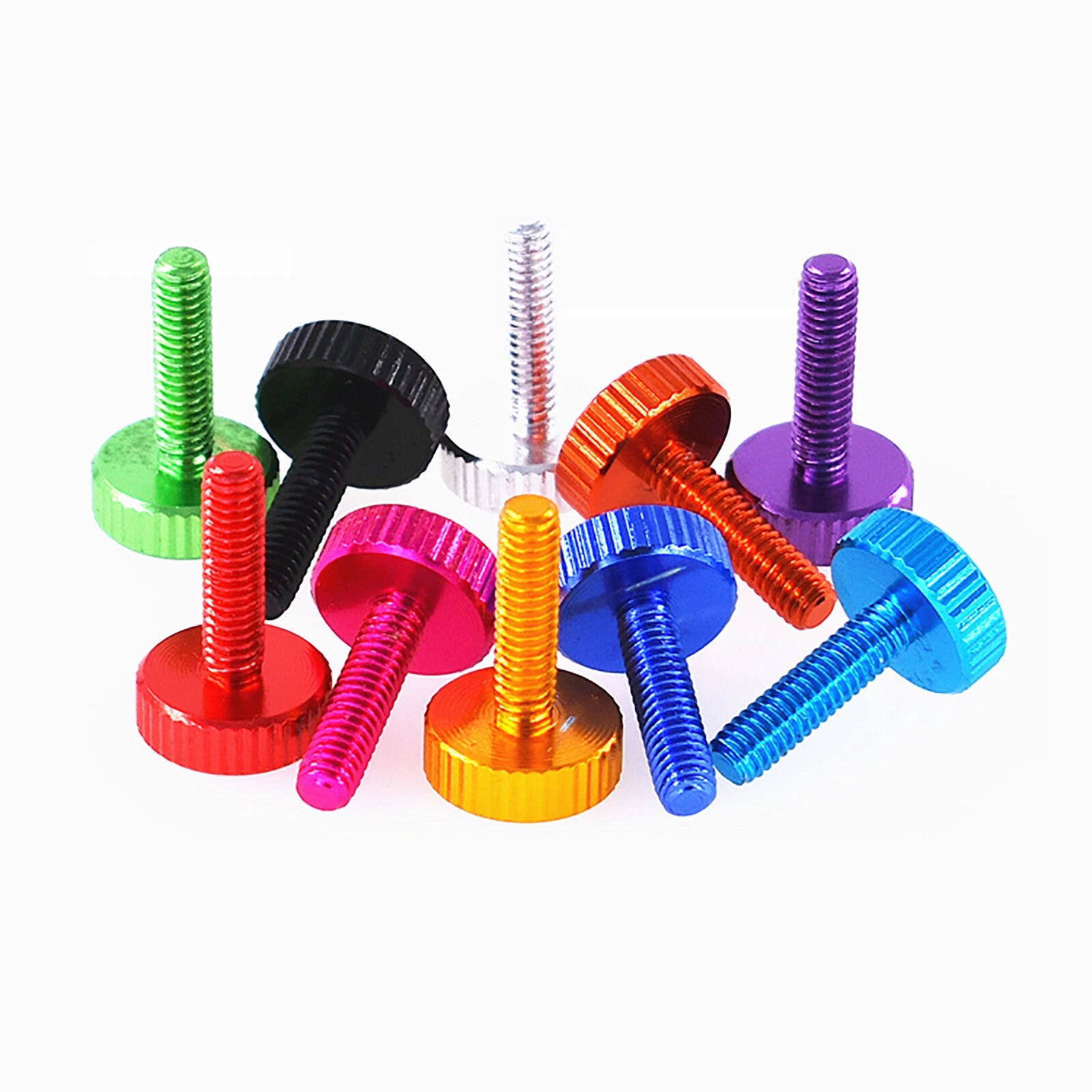 M2 Knurled Thumb Screws – Aluminum Colored Hand Grip Bolts for PC Case & Electronics