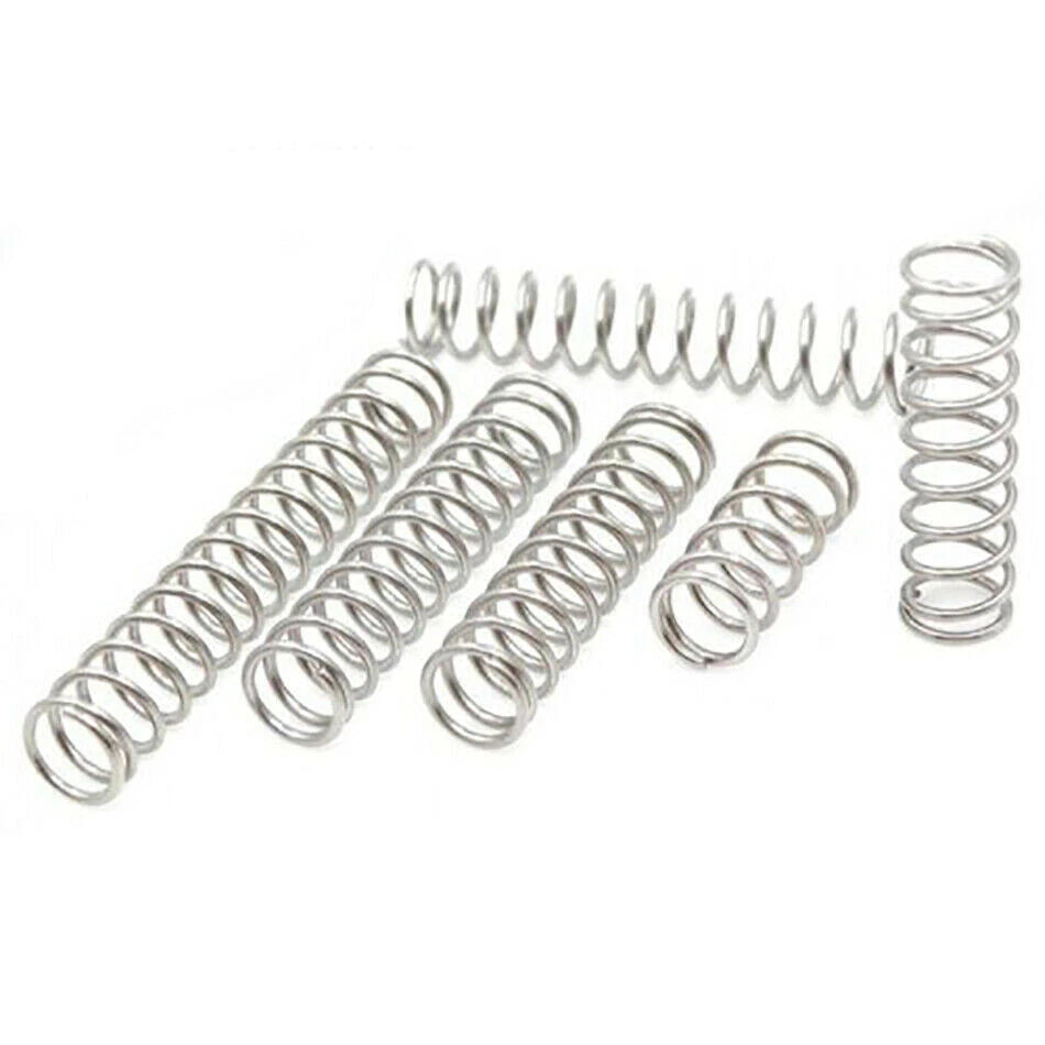 10pcs Stainless Steel Spring Compression Pressure Small Spring 0.4/0.7/0.8/1.0mm