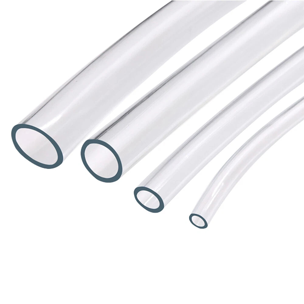 Clear PVC Tubing — Flexible Plastic Hose for Water, Fish Tank, Auto & Garden (3mm–10mm ID)