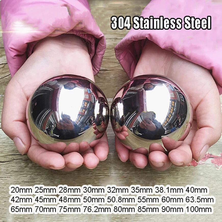 Solid 304 Stainless Steel Ball Bearings 20 25 30 35 40 45 50.8 75 76.2 85mm