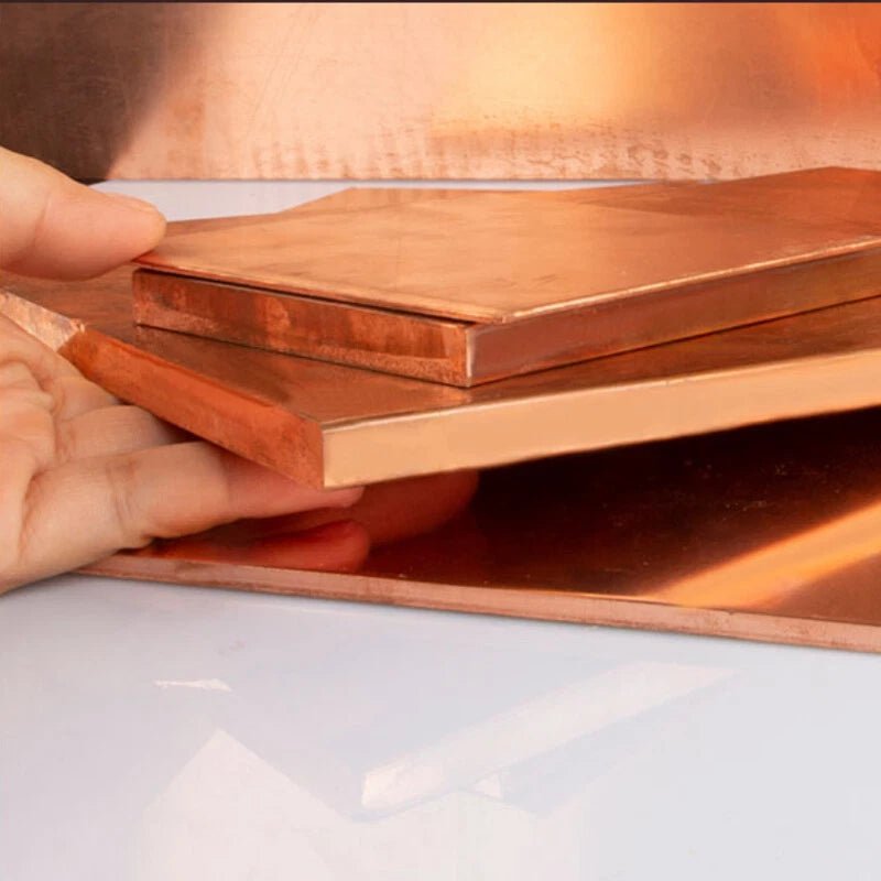 0.3/0.5/0.6/0.8/1/1.5mm-8mm T2 Copper Sheet Metal 50mm-300mm Pure Copper Sheet - HomeDIYer