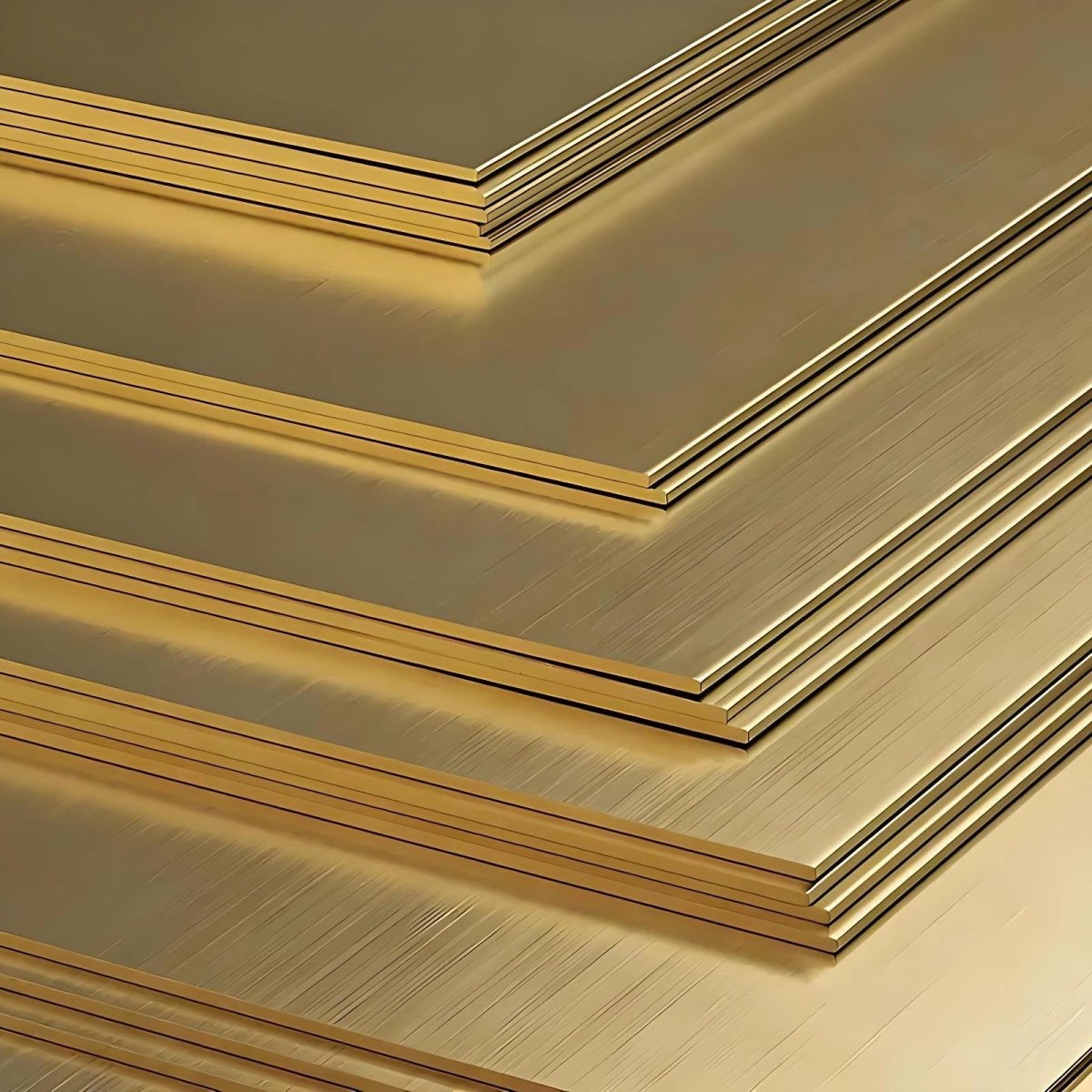 Natural Brass Sheet Metal guillotine cut - 0.5/0.8/1mm to 6mm - Multiple Sizes - HomeDIYer