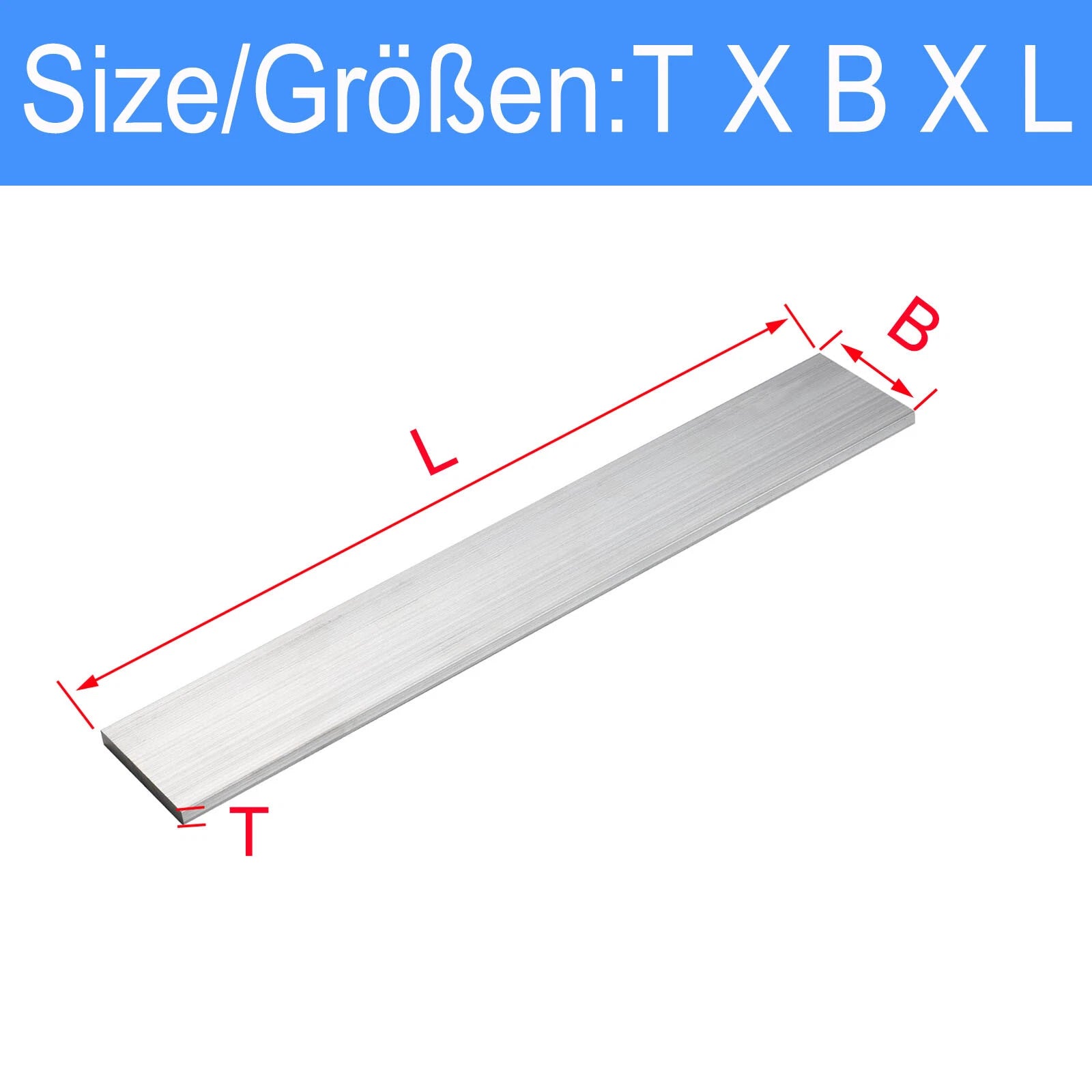 304 A2 Stainless Steel Flat Bar-Plate Can be customised thick 6mm 8mm L 0.1-1m