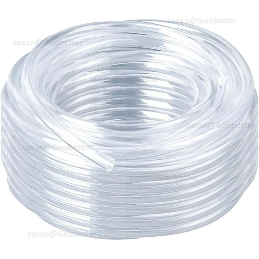 Clear Flexible PVC Tubing — Plastic Hose for Air, Water, Aquarium & Pond