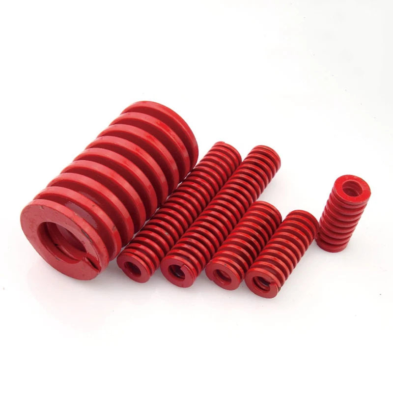 Red-Medium Duty Load Compression Spring Die Springs O.D:8-22mm Length:20-175mm