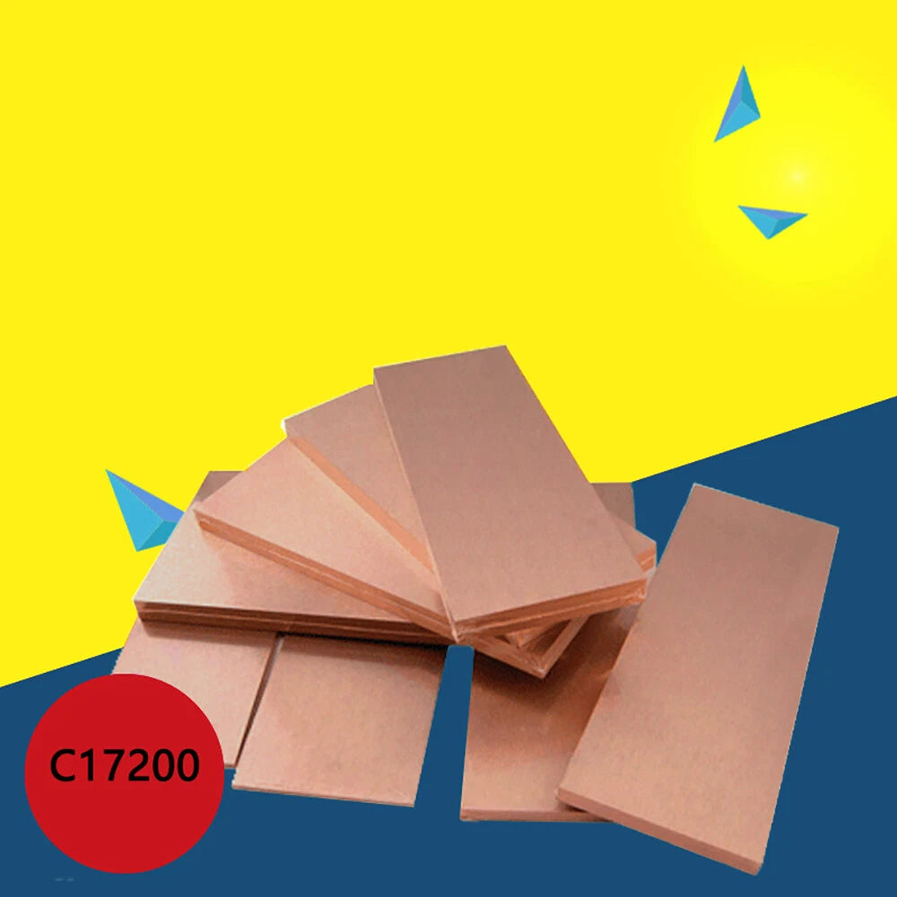 Beryllium Copper Sheet Metal Plate Flat Panel Beryllium Bronze Thick 1.5mm~5mm
