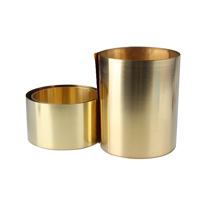 H59 Brass Sheet Foil Strip Roll 200*300mm/100*1000mm/48*5000mm Thick: 0.02-0.5mm