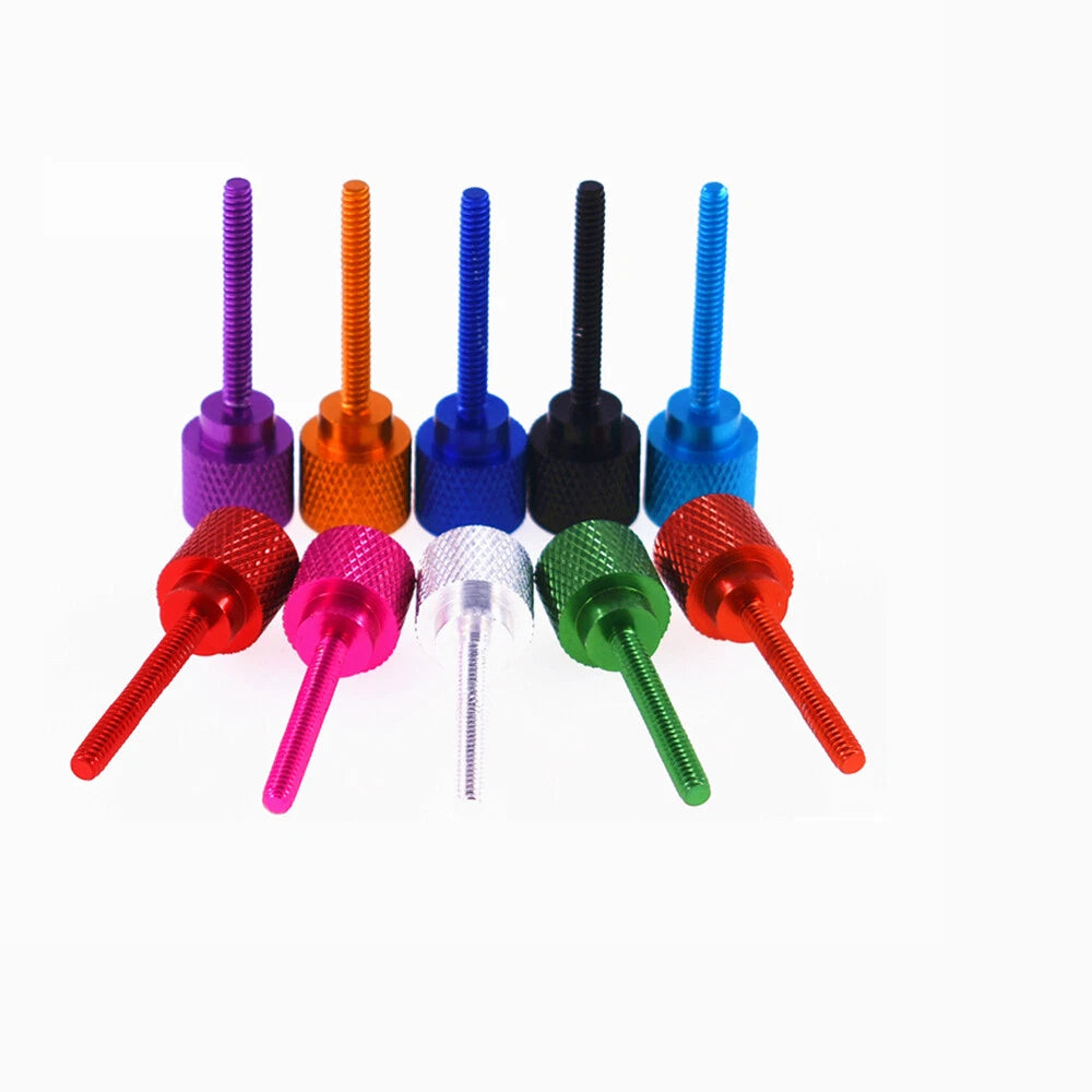 M3 M4 6#-32UNC Anodised Aluminium Knurled Thumb Screws Thumbscrew Bolts Ordinary