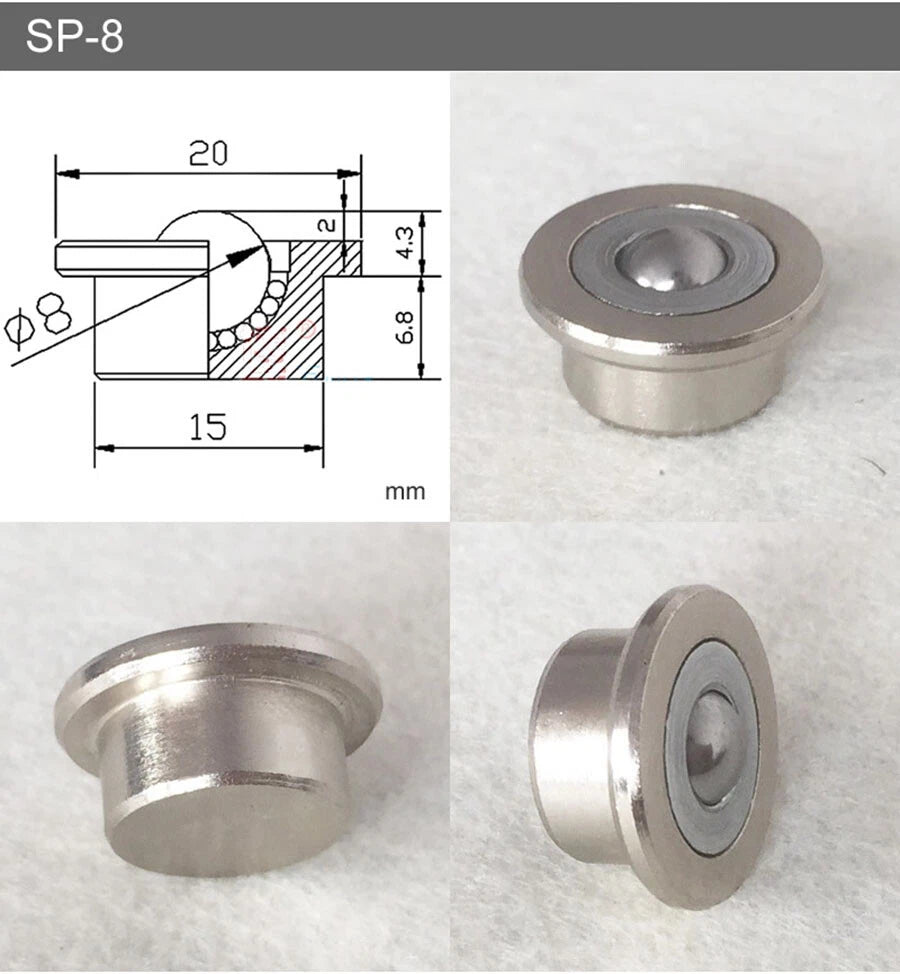 SP-8 SP-12 SP-15 SP-22 SP-25 SP-30 Ball Transfer Bearing Unit Conveyor Roller