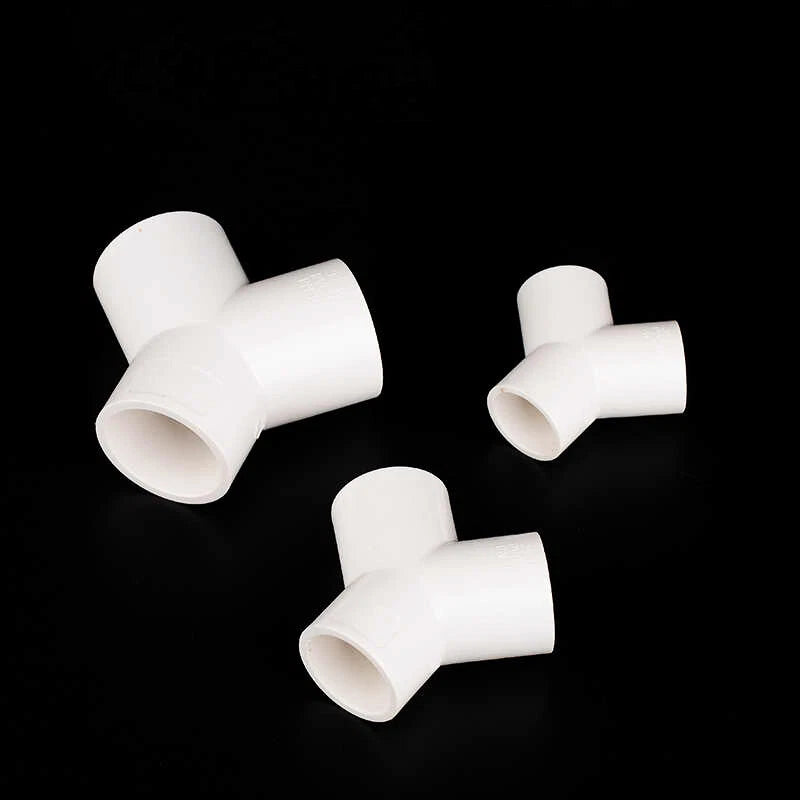 White PVC Pipe Fittings Y-Shape Wye Connector Adapter Solvent Weld 20mm - 63mm