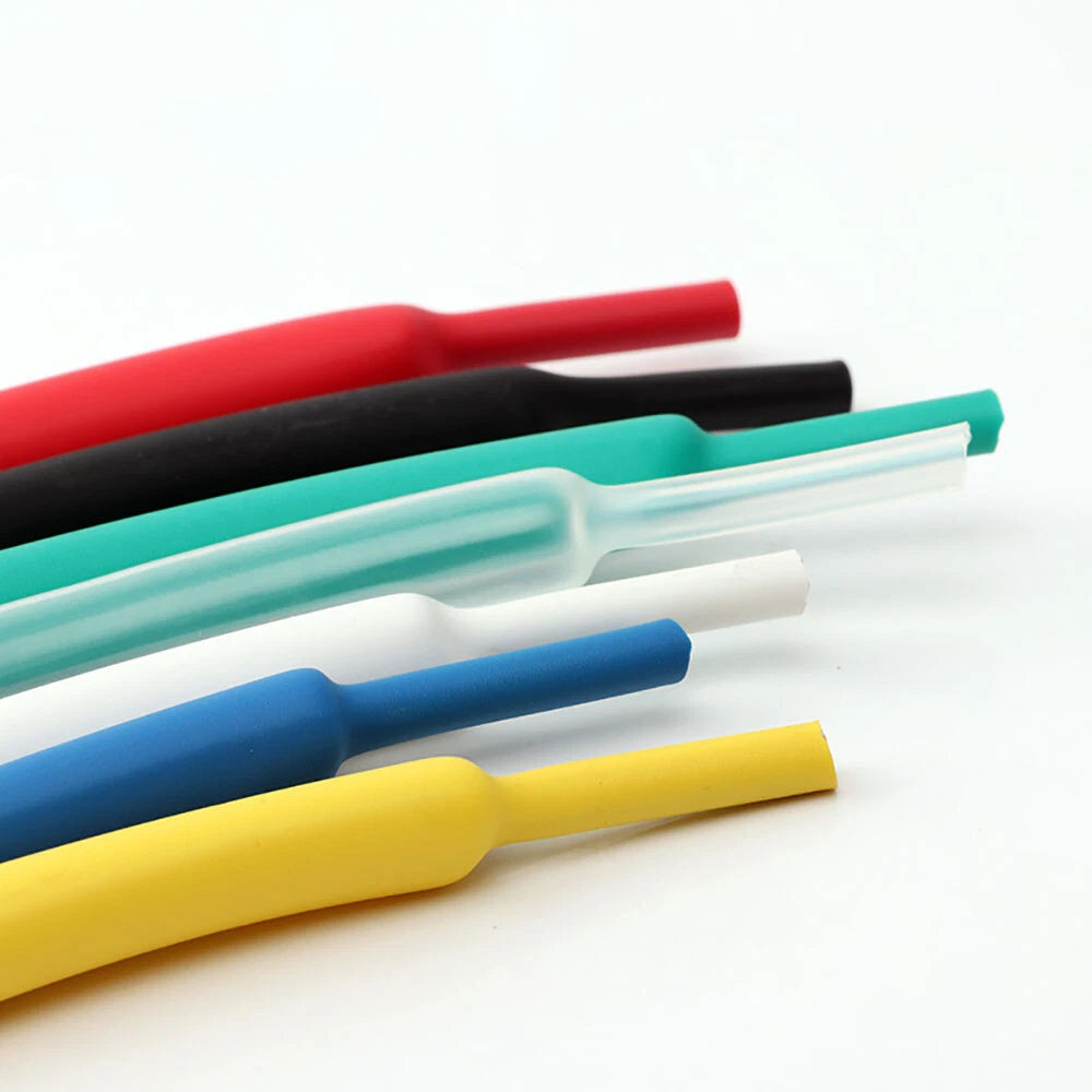 3:1 Heat Shrink Tubing with Adhesive Glue Lining — φ1.6mm to φ65mm, 8 Colors