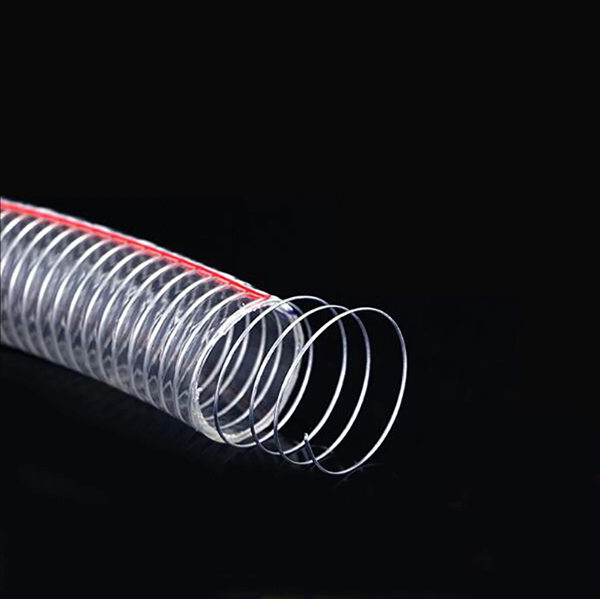 Transparent PVC Steel Wire Reinforced Flexible Hose — Fuel Oil Water Air Gas Pipe Tube