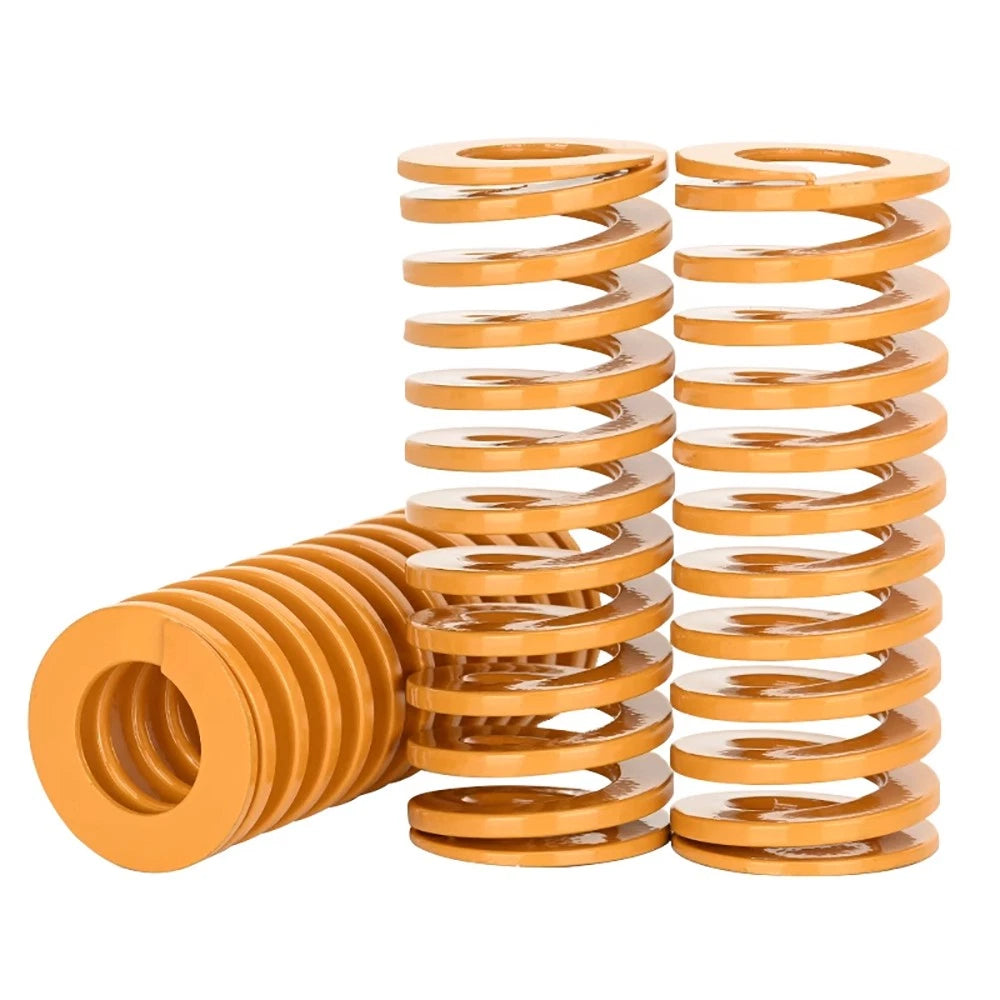 Lighter Load Yellow Mould Die Spring Compression Springs 8-50mm OD 20-300mm Long