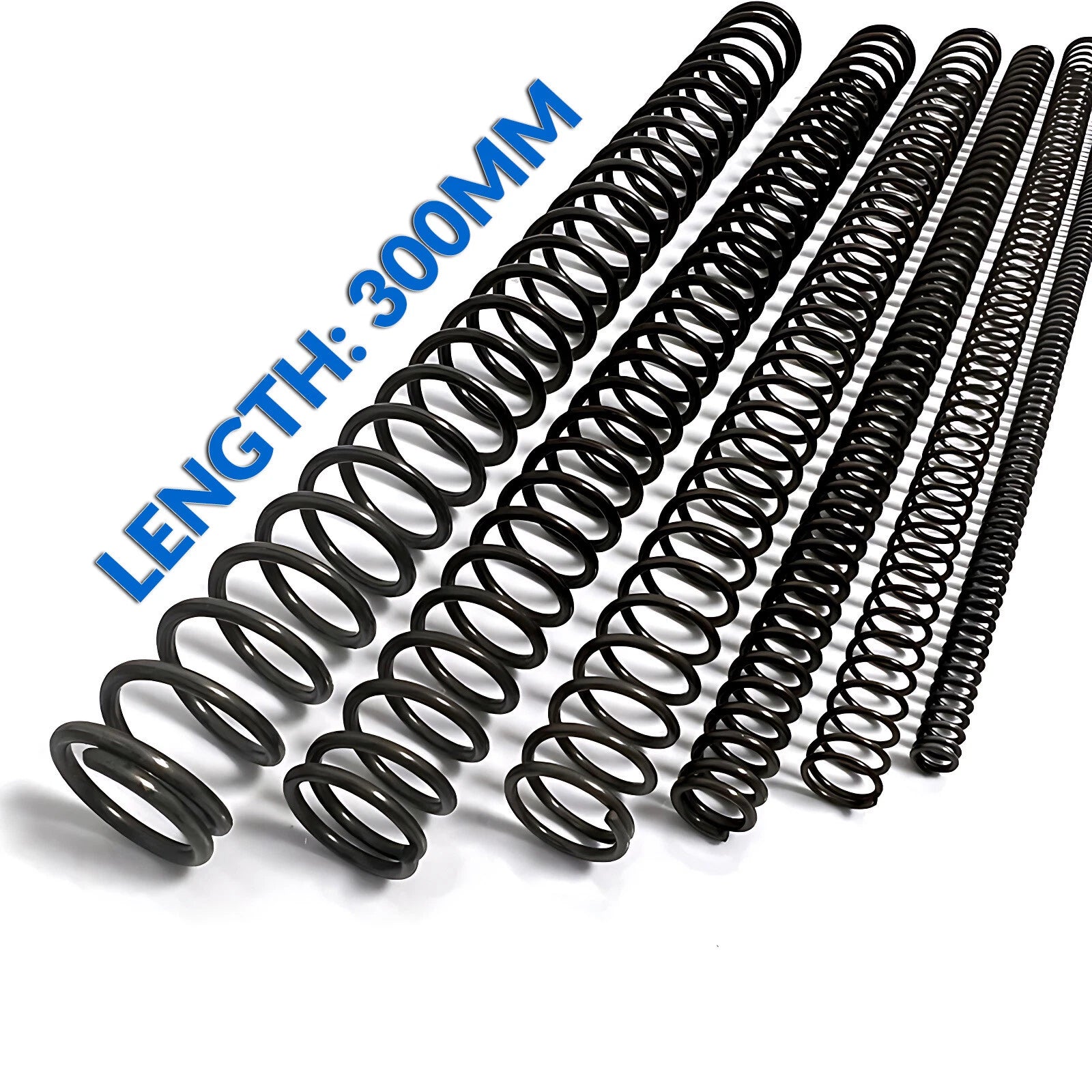 Compression Spring Steel 0.3mm - 4mm Wire Dia Pressure Coil Springs Length 300mm