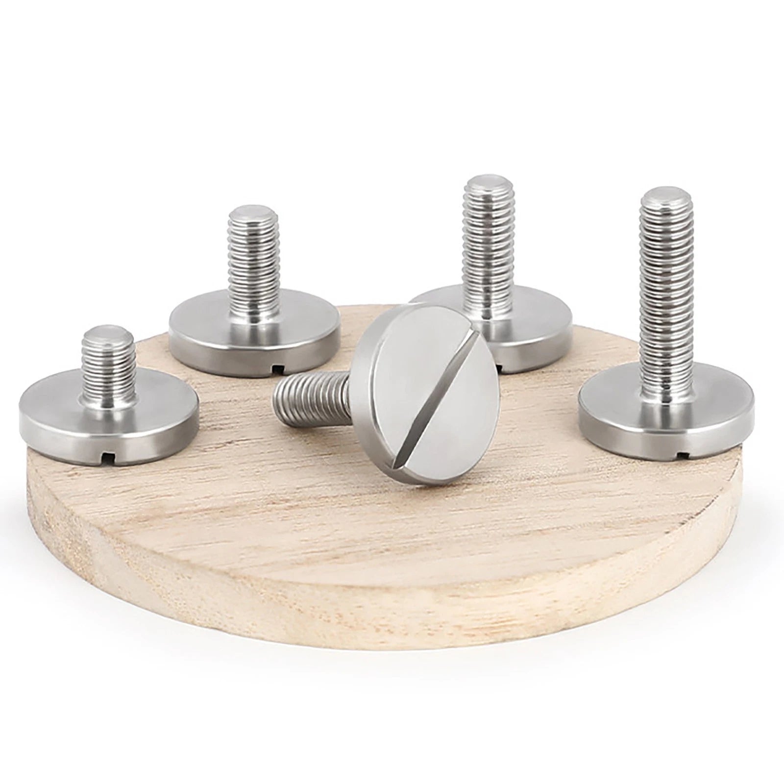 A2 Stainless Steel Slotted Large Head Machine Screws — Wide Pan Bolt DIN 921 | M2–M10