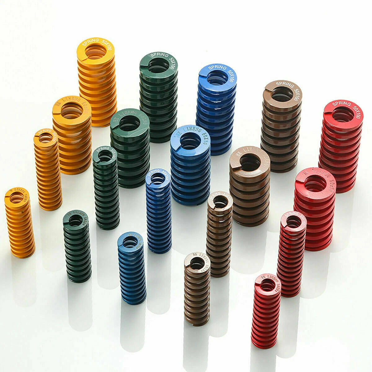 Compression Die Mould Spring O.D 20mm 22mm Light/Medium/Heavy Duty Load Springs