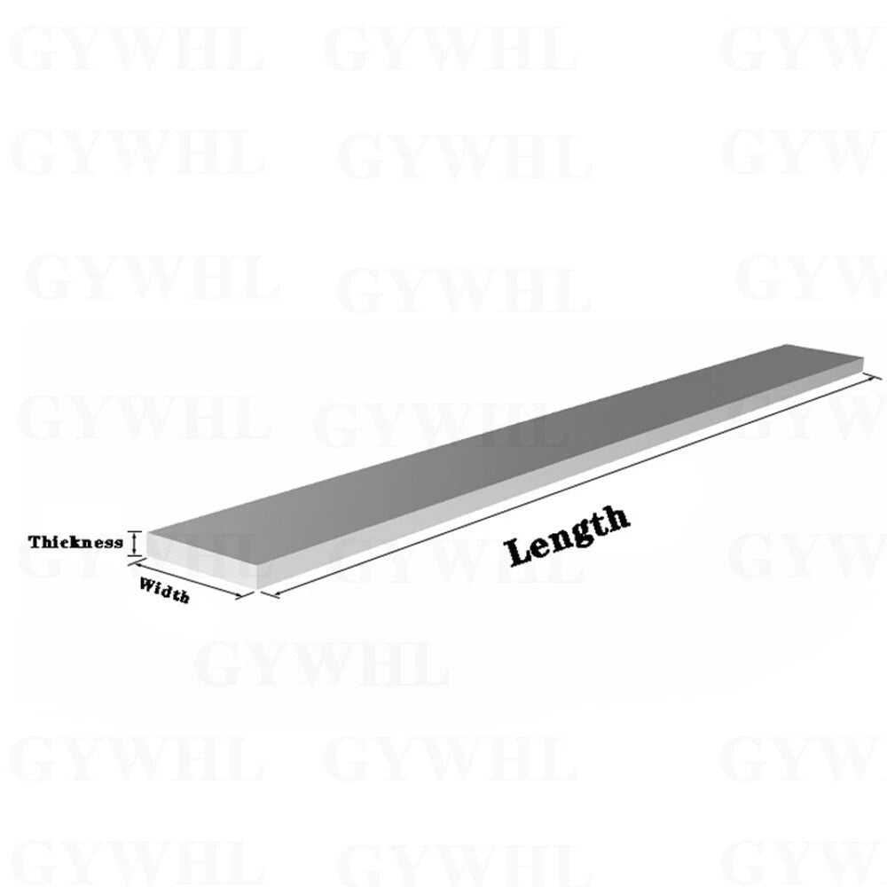 Stainless Steel Flat Bar Strips — Metal Sheet Bars for Crafts, Models & Repairs
