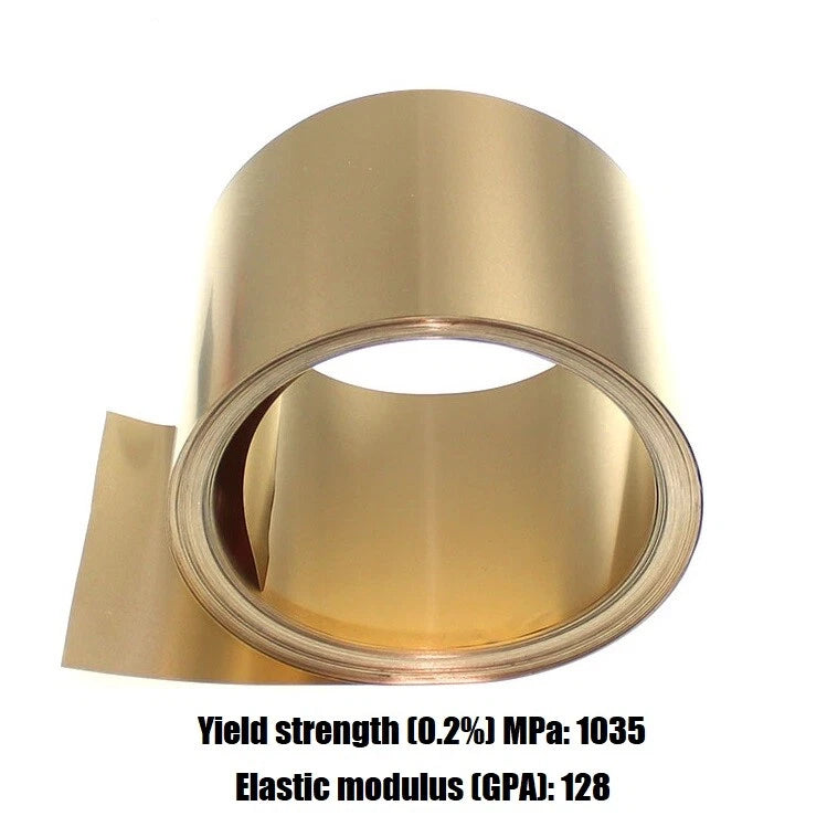 Beryllium Copper Sheet Plate BeCu Panel 0.08mm~2mm Thick - Many sizes available
