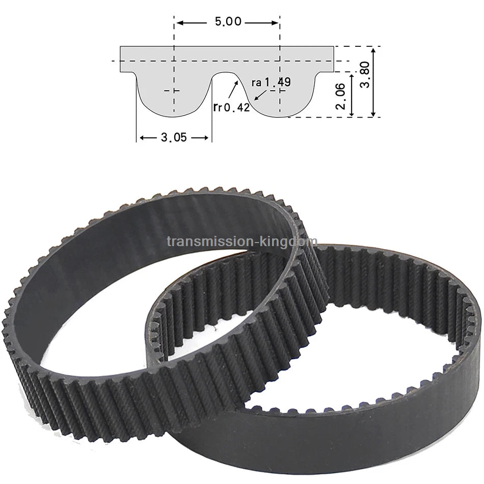 HTD 5M Close Loop Timing Belt Rubber Synchronous Belts Width 10 15 20 25 30mm