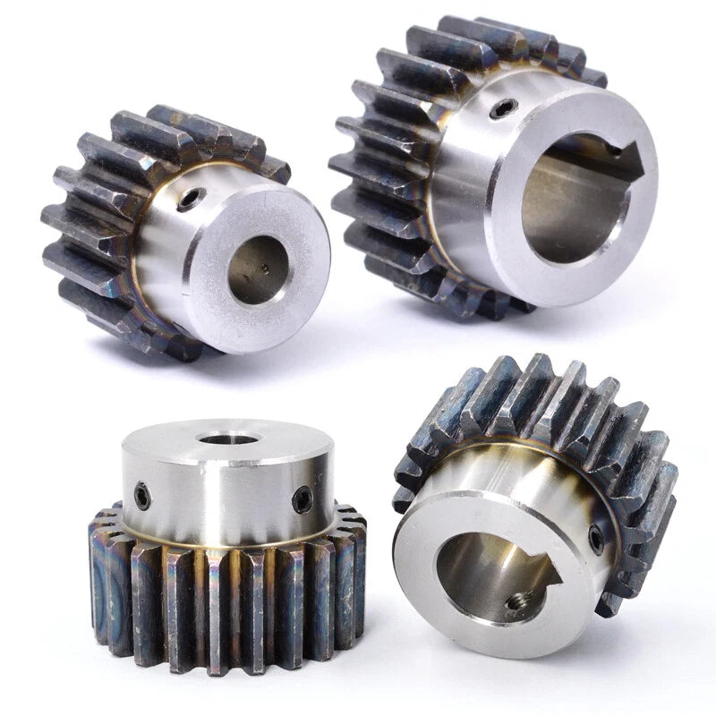 Straight Spur Gear 45# Steel Motor Gears 2Mod 17T 20Pcs and 1Mod 20T 20Pcs