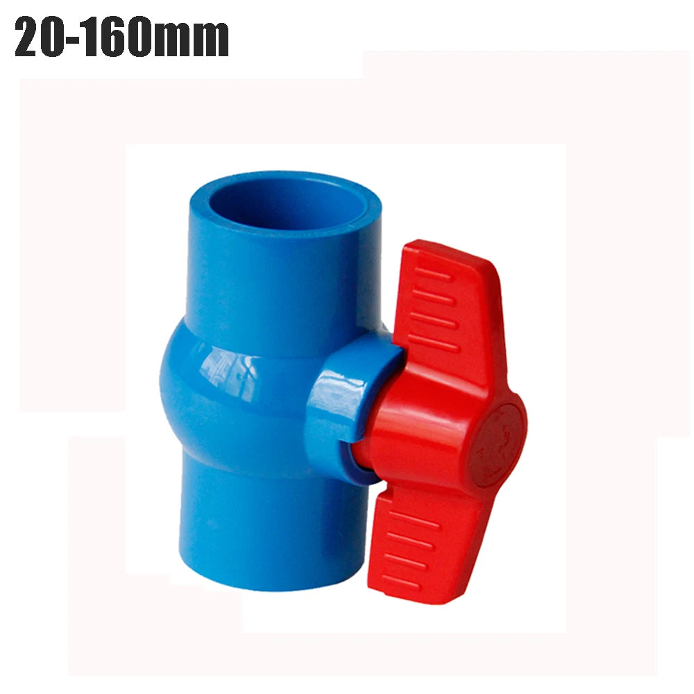 PVC Ball Valve Water Valves Solvent Weld ID 20mm - 160mm Pipe Connector Fittings