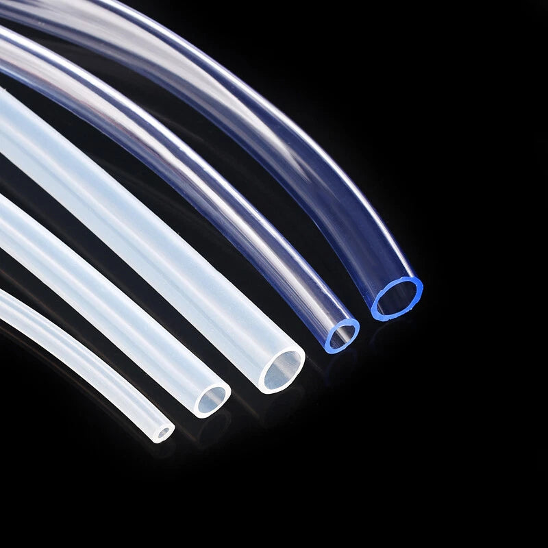 Clear PVC Tubing Flexible Plastic Hose — Food Grade, Water, Aquarium & Auto