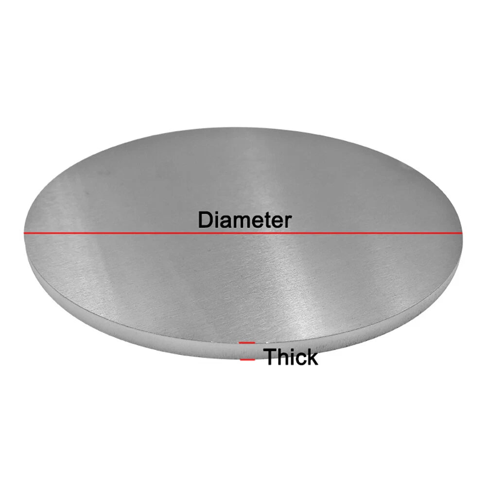6061 Round Aluminum Sheet Disc Plate Thick 1/2/3/5~6mm Model Craft Dia 100~300mm