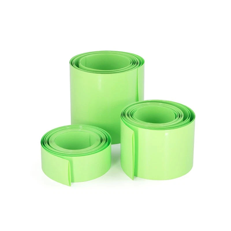 PVC Heat Shrink Tubing – Fruit Green, 2:1 Ratio, 15mm to 450mm Wide