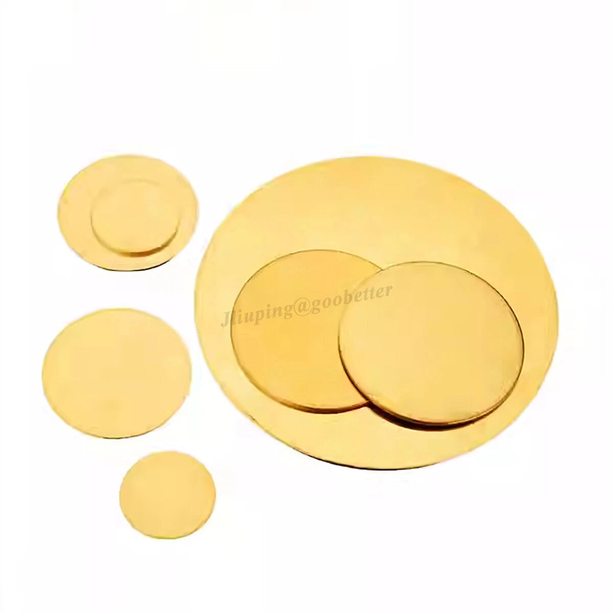 H62 Brass Discs Solid Round Sheets Plate Dia 10 15 20 25 30 35 40 45 50 55~100mm