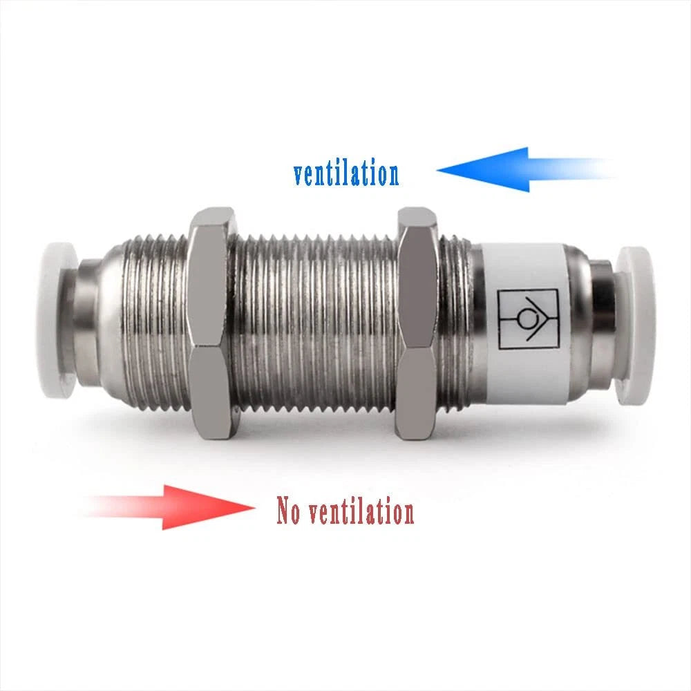 Nylon Pneumatic Bulk Head hose tube inline push fit connector 4mm 8mm 10mm 12mm