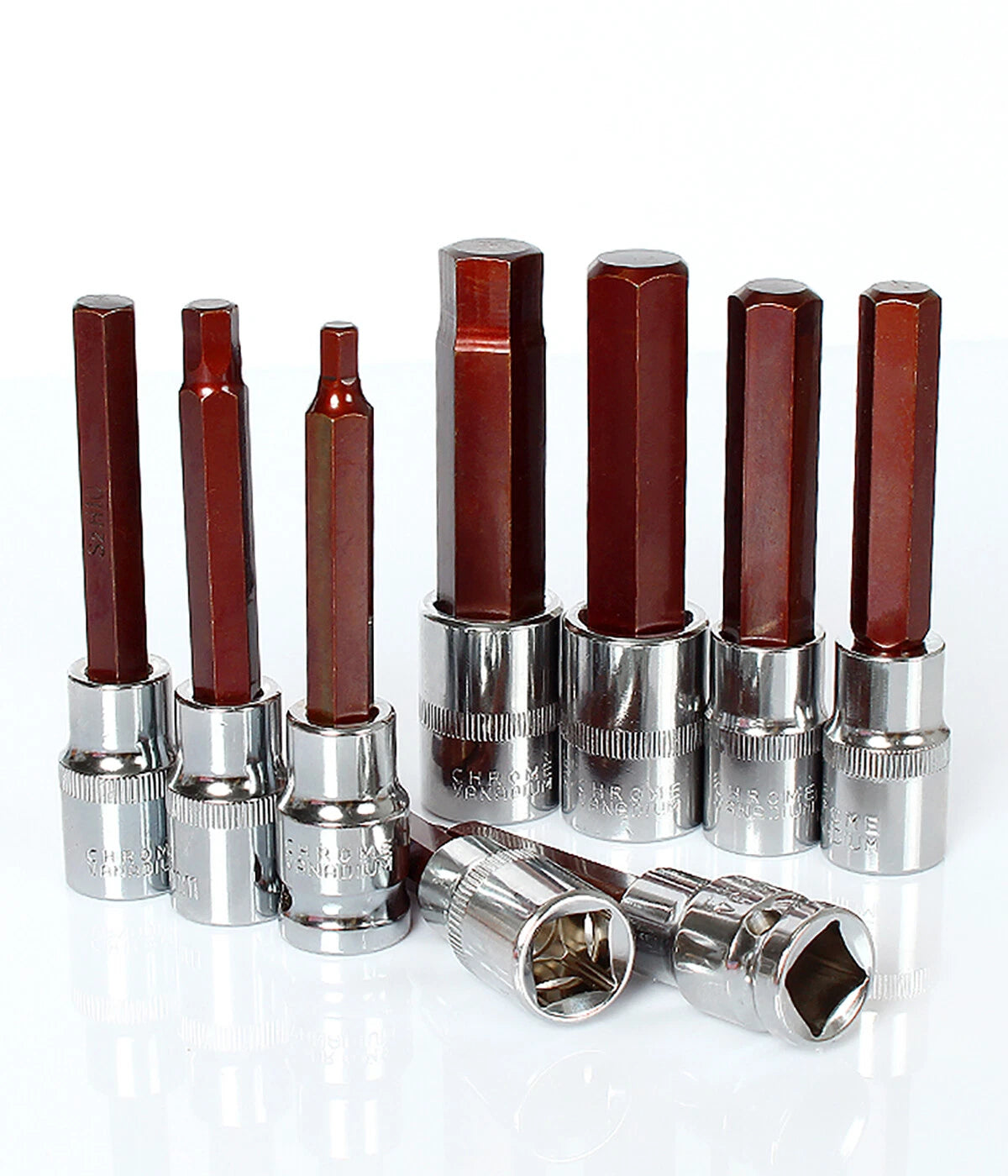 4mm-17mm Hex Socket Wrench Metric Allen Socket Hex Bit 1/2" Drive Size Optional