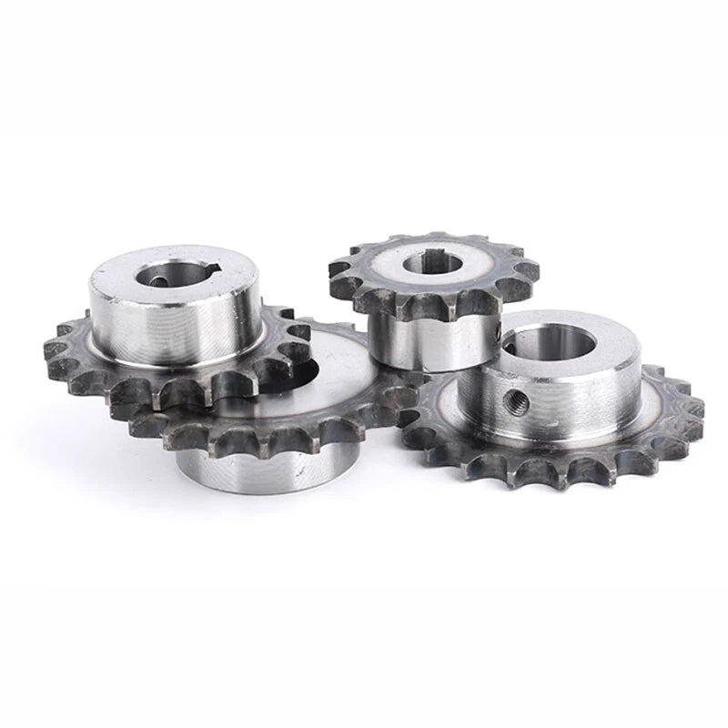 08B 1/2" Roller Chain Sprocket 10mm-40mm Bore 45# Steel 10T-32T 4-12mm Keywayed