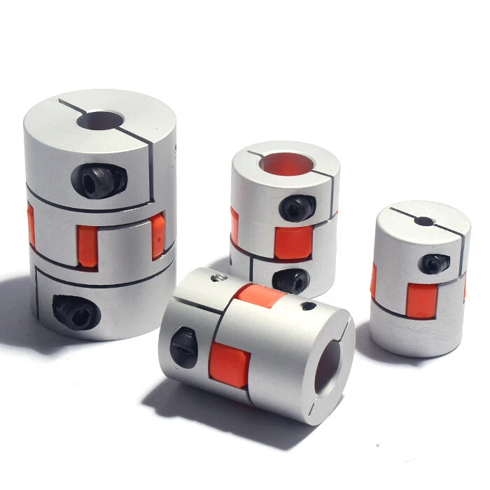 Flexible Plum Spider Jaw Coupling CNC Shaft Coupler Stepper All Bore Sizes