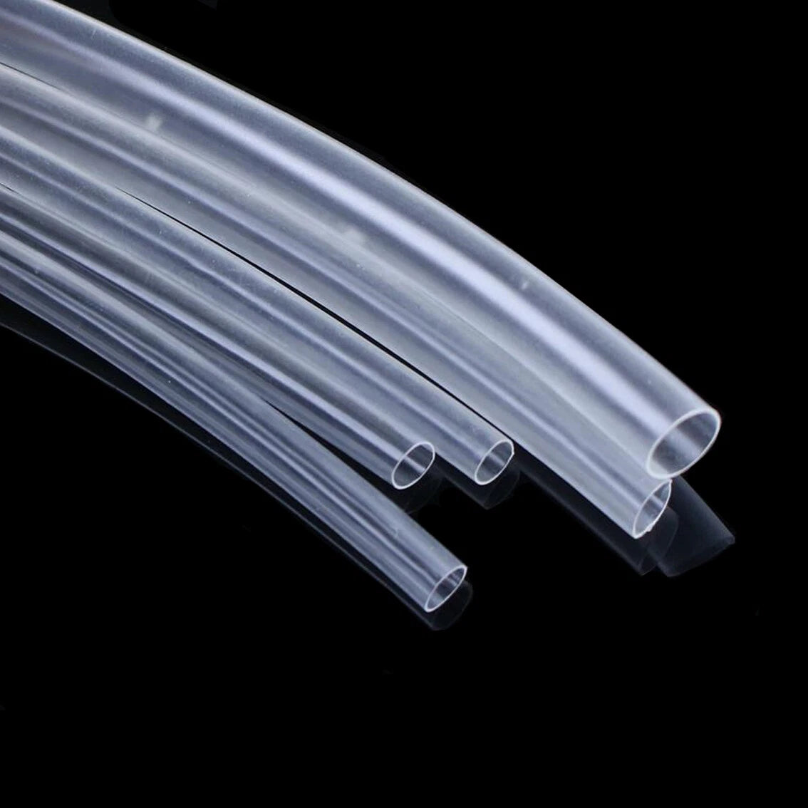 Clear Heat Shrink Tubing 2:1 Ratio — 1mm to 10mm, Multiple Lengths