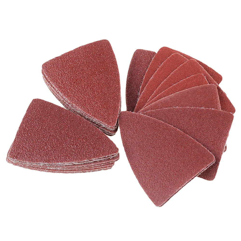 38x52mm Sanding Sheets Finger Pad Multitool Dry Sandpaper 80 120 180 240 Grit